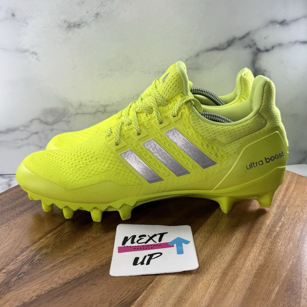 Men’s size 12-Adidas UltraBoost Football Cleats Solar Yellow JP7413 NEW